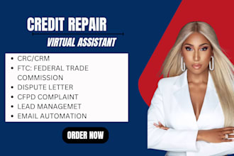 be your creative virtual assistant and credit repair VA social media assistant