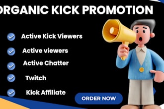 do organic kick channel promotion to boost engagement reach verified and partner