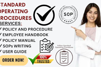 write sops, policies, manual, work instructions