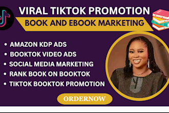 viral booktok tiktok promotion bookrank kdp ads booktok promotion