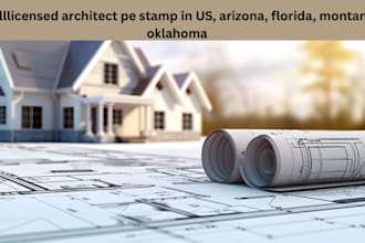 licensed architect pe stamp in US, arizona, florida, montana, oklahoma