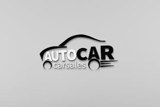 create an royalist auto car, detailing, garage and unique automotive logo design