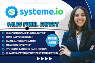 build sales funnel in systeme io, systeme io landing page, email marketing