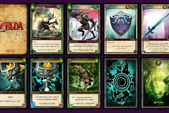 design game card, nft card, tcg card deck, oracle card board