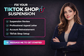 fix tiktok shop suspension tiktok shop setup reinstatement appeal letter