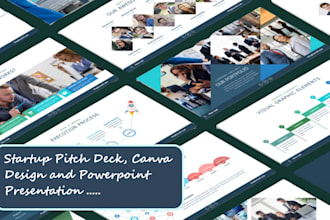 create investor pitch deck slides for tech, fintech, saas, real estate startups
