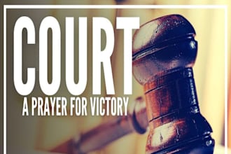 pray a custom christian justice spell for court case victory