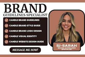 create candle brand guidelines candle style guide candle website design guide