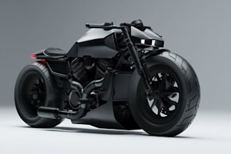 design 3d electric bike,3d automobile rendering,ue5 bike, motorcycle concept art