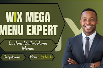 create a professional mega menu on your wix website
