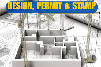 do pe stamp architecture drawing engineering drawing floor plan USA city permit