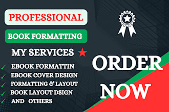 do book layout design, formatting and design of ebook, pdf and report