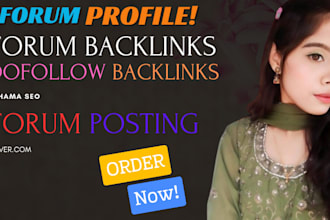 do manual  quality seo forum backlinks posting