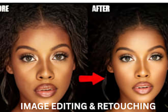 do product image editing, photoshop edit photo retouching vectorize logo