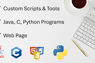 write beginner to intermediate java, c, or python programs