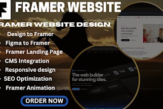 design modern framer website, figma to framer, expert framer developer