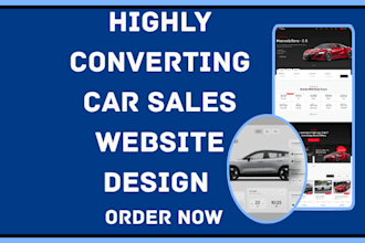 design car dealership sales auto rental funnel wash poster booking website