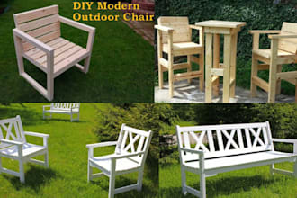 create custom outdoor furniture designs for your DIY woodworking projects