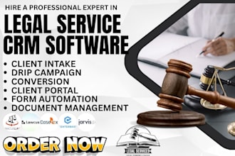 setup legal CRM abacuslaw casefox prolaw centerbase lawcus jarvis legal practice