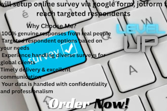 create custom surveys and collect targeted respondents