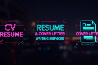 write and upgrade your resume, cv, cover letter