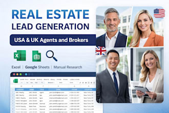 provide targeted real estate agent and broker leads for USA and UK