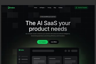 do saas landing page ui ux, homepage design, website mockup, figma landing page