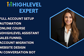 setup gohighlevel funnels, automations, sms marketing for your business and VA