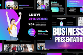 design business investor powerpoint template presentation business pitch deck