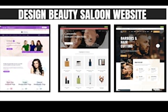 design beauty website spa website salon website hair extension website