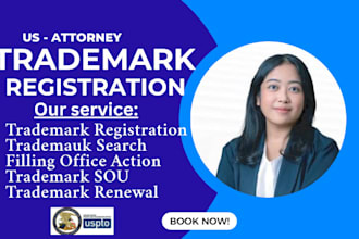 handle uspto trademark filing registration attorney with amazon brand registry
