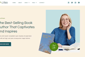 buid squarespace book author website ebook website author portfolio website