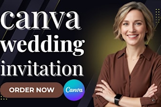 design canva wedding invitation, canva template mockup, event invitation card