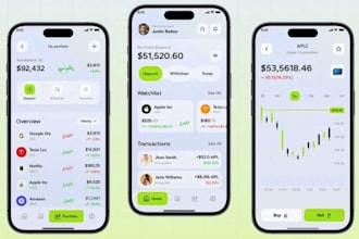 develop crypto wallet app blockchain app fintech app trading app exchange websit