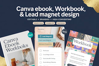 canva ebook, workbook lead magnet, checklist, printable, flyer PDF layout design