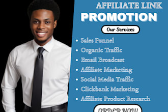 optimize sales funnel and promote affiliate link, clickbank for high conversions