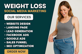 be your weight loss social media marketing manager and content creator
