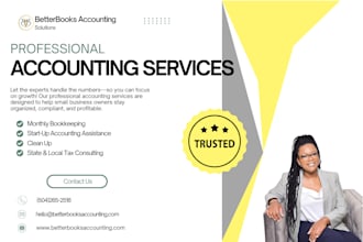 clean up and monthly bookkeeping for quickbooks