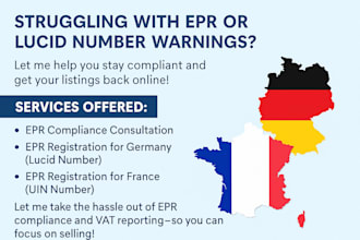 do epr, weee, uin and vat returns for germany and france