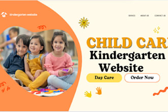 create kindergarten preschool childcare daycare wordpress school website