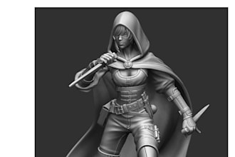 sculpt 3d dnd miniature,3d rpg character model, dnd minis for tabletop game,stl
