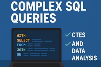 write and update complex sql queries including ctes for data analysis