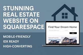 build squarespace real estate website for brokers integrate idx mls in 24 hours