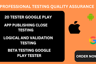 provide 20 testers for closed android app beta testing on google play console