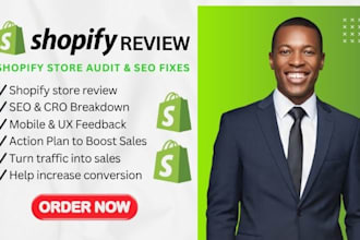 do shopify store review, shopify SEO, conversion audit, cro optimization