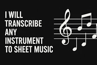 transcribe any instrument to sheet music