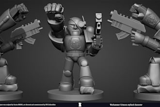 sculpt 3d miniatures warhammer 3d print model dnd tabletop figurines