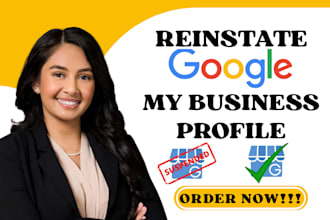 reinstate and fix suspended google my business profile