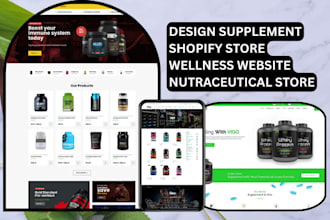design supplement store nutraceutical website notropic health supplement website