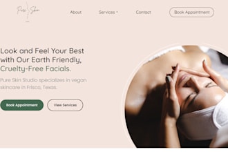 build skincare website beauty salon website spa website hair extension